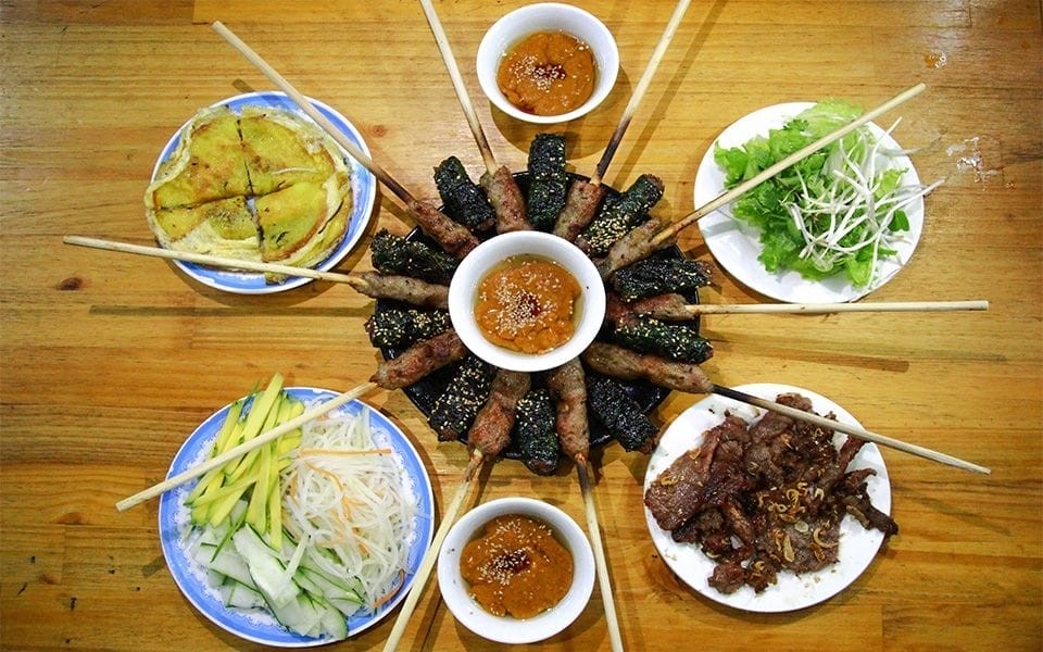 Bún thịt nướng Phú Hồng